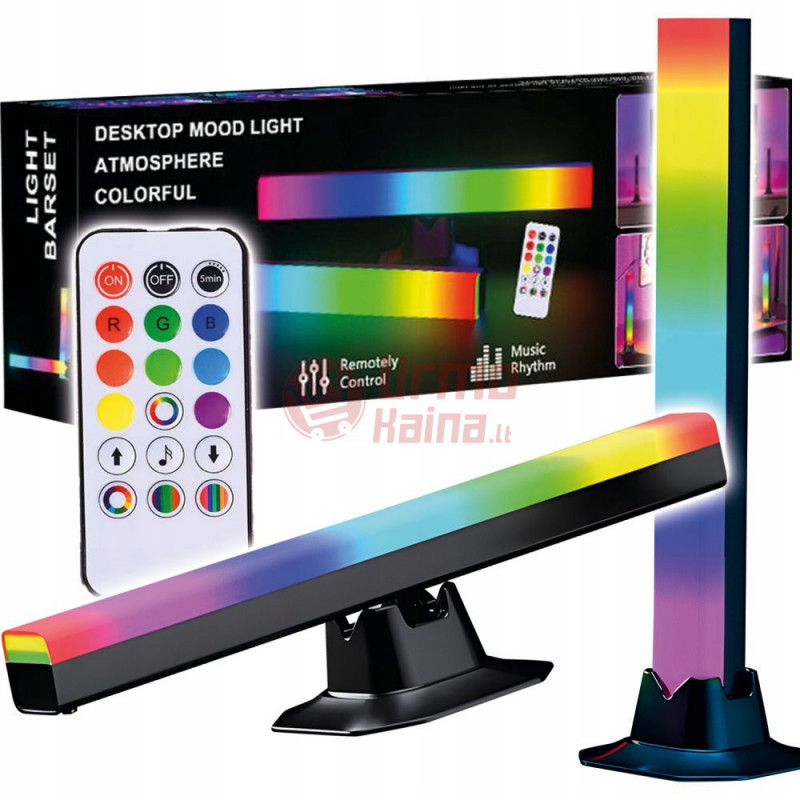 LED šviestuvas RGB 30 cm, 2 vnt.