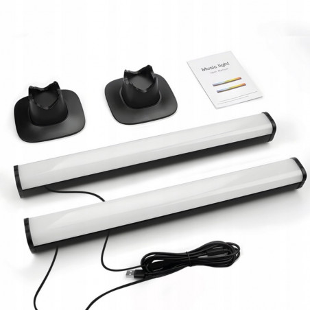 LED šviestuvas RGB 30 cm, 2 vnt.