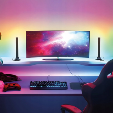 LED šviestuvas RGB 30 cm, 2 vnt.