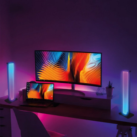 LED šviestuvas RGB 30 cm, 2 vnt.