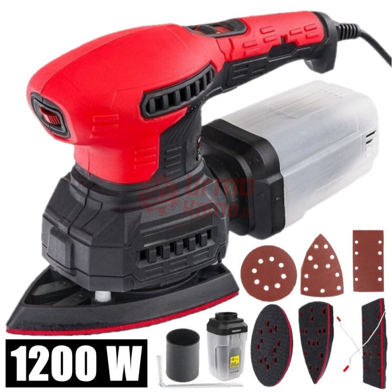 Daugiafunkcinis elektrinis šlifuoklis 3in1 1200W BOXER BX250