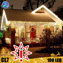 100 LED profesionali lauko girlianda varvekliai PRO CL7 (Prekė su defektu 9902807)