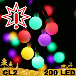 200 LED girlianda burbuliukai STANDART CL2 (Prekė su defektu 9902808)