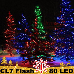 80 LED profesionali lauko girlianda PRO FLASH CL7 (Prekė su defektu 9902812)