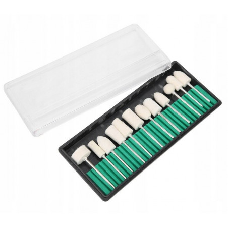 Poliravimo antgalių frezai rinkinys 12 vnt. P03 Poliravimo antgalių frezai rinkinys 12 vnt. P03