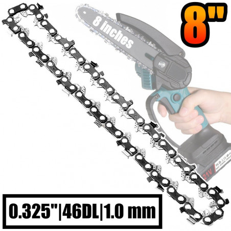 Genėjimo pjūklo grandinė 8" .0325 46DL 1 mm Genėjimo pjūklo grandinė 8" .0325 46DL 1 mm