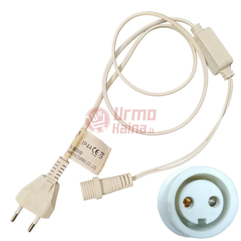 Girliandų maitinimo laidas GM5 115 cm Girliandų maitinimo laidas GM5 115 cm