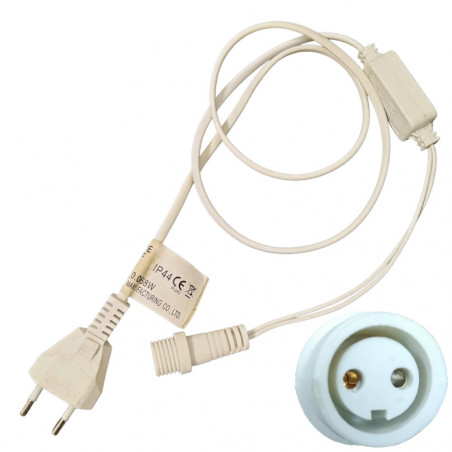 Girliandų maitinimo laidas GM5 115 cm