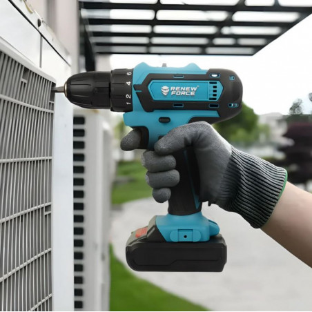 Akumuliatorinis suktuvas-gręžtuvas + priedai RF01 1000W Akumuliatorinis suktuvas-gręžtuvas + priedai RF01 1000W