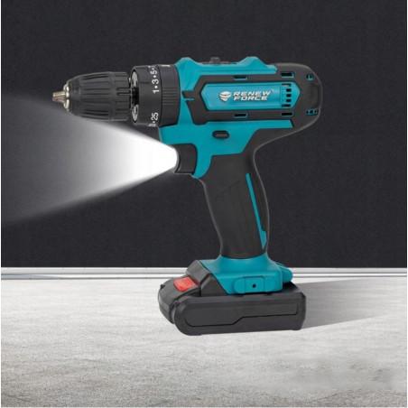 Akumuliatorinis suktuvas-gręžtuvas + priedai RF01 1000W Akumuliatorinis suktuvas-gręžtuvas + priedai RF01 1000W