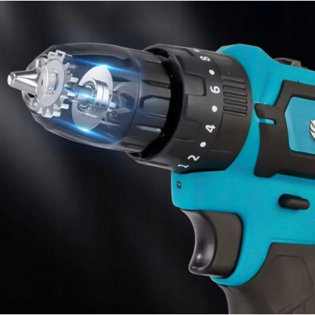 Akumuliatorinis suktuvas-gręžtuvas + priedai RF01 1000W Akumuliatorinis suktuvas-gręžtuvas + priedai RF01 1000W