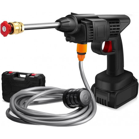 Akumuliatorinis aukšto slėgio plovimo įrenginys AS1, 2 akumuliatoriai  su krovikliu + priedai