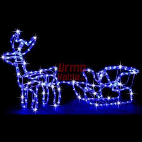 LED dekoracija 3D šviečiantis elnias su rogėmis Flash M CL3