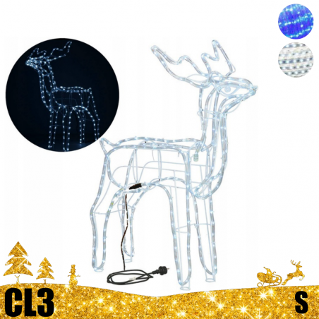 LED dekoracija 3D šviečiantis elnias S CL3