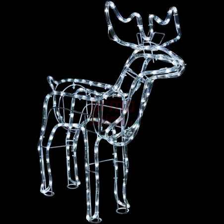 LED dekoracija 3D švečiantis elnias XL CL3