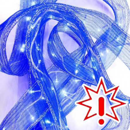 LED Medžiaginė girlianda 5 m, baltas laidas, šaltai baltos spalvos (Prekė su defektu 9902826)