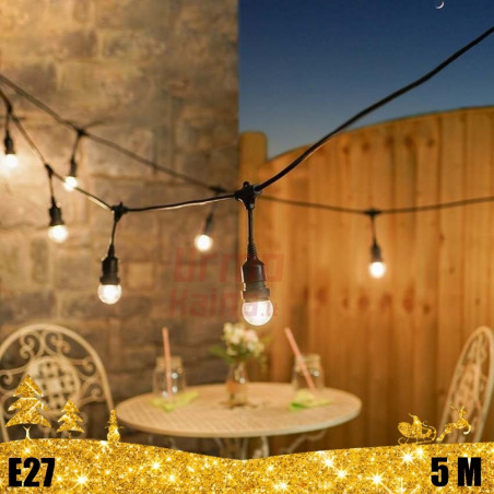 10 lizdų kabelis E27