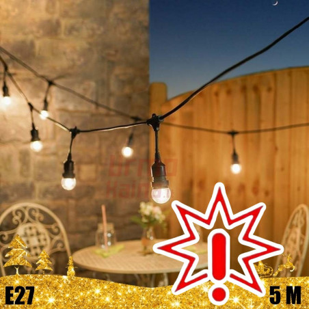 10 lizdų kabelis E27 (Prekė su defektu 9902835)