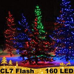 160 LED profesionali lauko girlianda PRO FLASH CL7