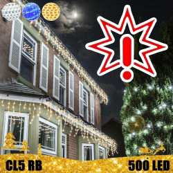 500 LED lauko girlianda varvekliai STANDART PLIUS RB CL5 (Prekė su defektu 9902838)