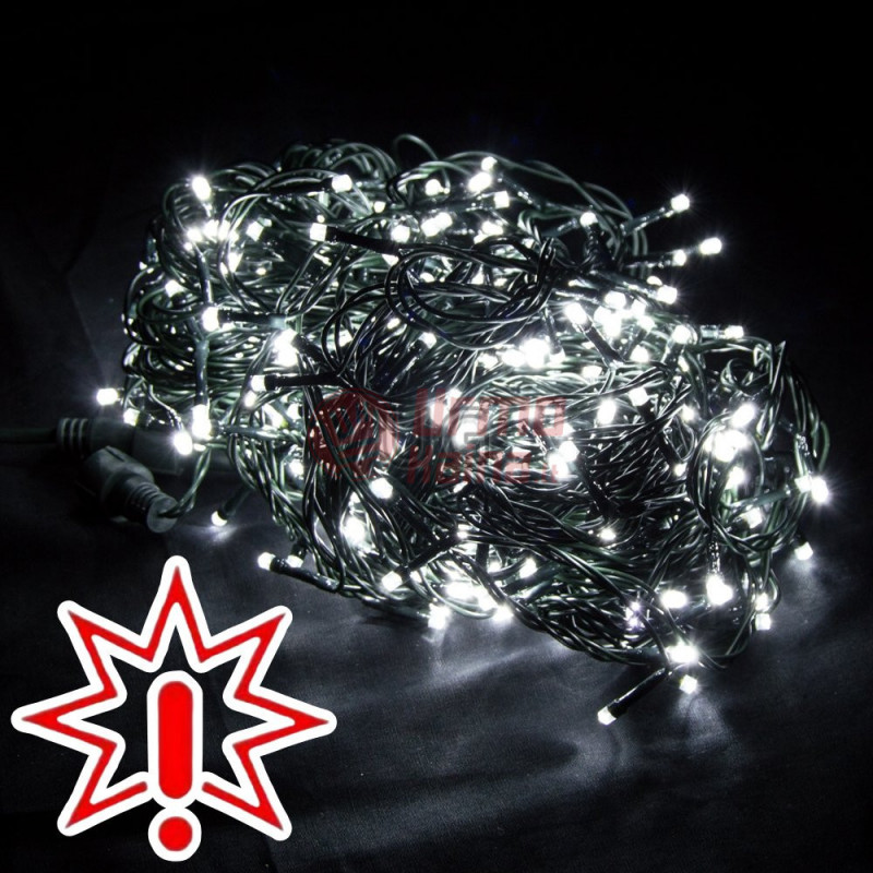 200 LED lempučių girlianda STANDART PLIUS ST CL5, šaltai baltos spalvos (Prekė su defektu 9902845)