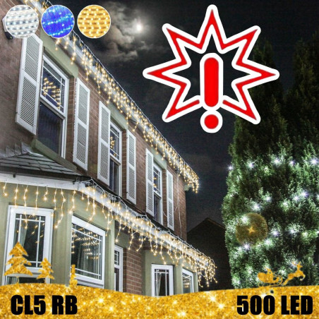 500 LED lauko girlianda varvekliai STANDART PLIUS RB CL5 (Prekė su defektu 9902846)