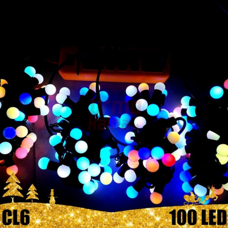 100 LED burbuliukų girlianda RGB SPC 31 V