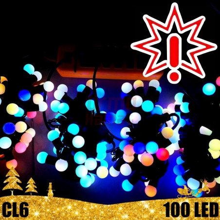 100 LED burbuliukų girlianda RGB SPC 31 V, įvairių spalvų (Prekė su defektu 9902849)