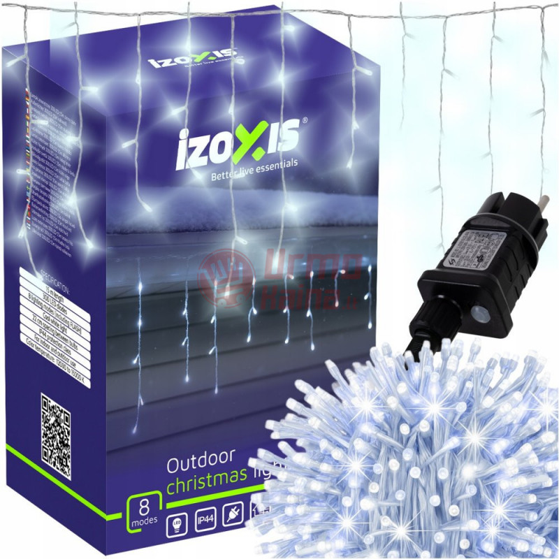 300 LED girlianda varvekliai IZX04 15M CW