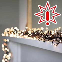 Kalėdinė LED girlianda 4 m, šiltai balta, juodas laidas (Prekė su defektu 9902860)