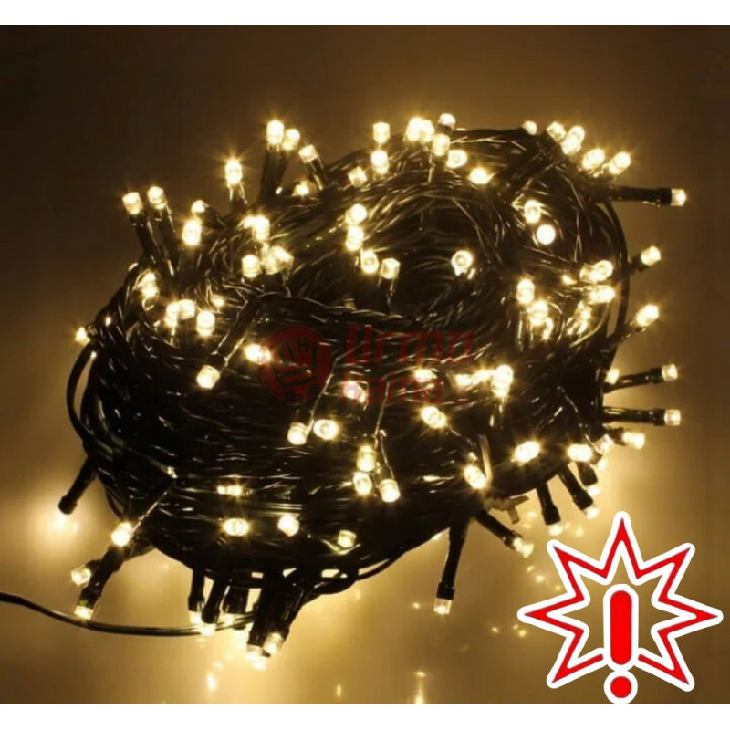 500 LED lempučių girlianda STANDART CL3, šiltai baltos spalvos (Prekė su defektu 9902858)