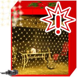 120 LED Girlianda Užuolaida - Tinklas, žalias laidas 1.9x0.85 m 31V