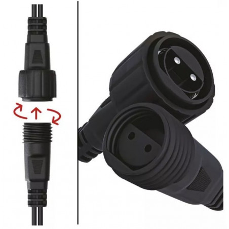 100 LED girlianda varvekliai ZY1442 WW