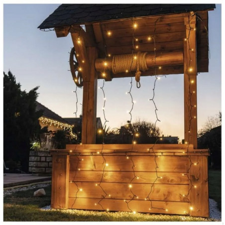 100 LED girlianda varvekliai ZY1442 WW