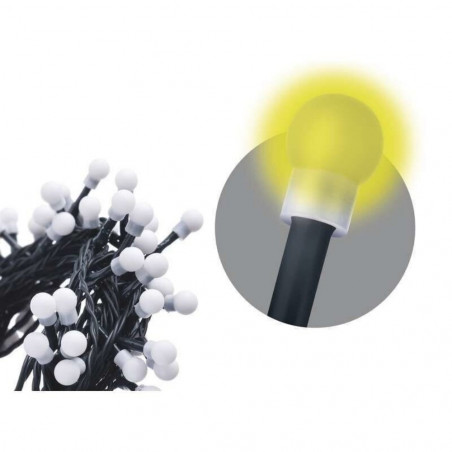 200 LED girlianda burbuliukai, 20 m, IP44, šiltai balta (Prekė su defektu 9902882)