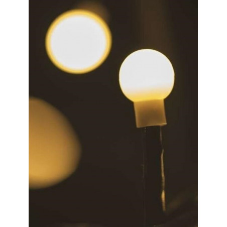 200 LED girlianda burbuliukai, 20 m, IP44, šiltai balta (Prekė su defektu 9902882)