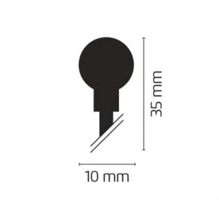 200 LED girlianda burbuliukai, 20 m, IP44, šiltai balta (Prekė su defektu 9902882)