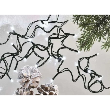 500 LED lempučių girlianda 2.5M, CW, FLASH, 31V (Prekė su defektu 9902884)