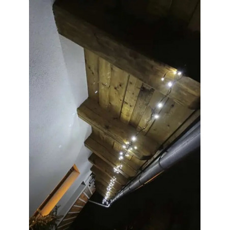 500 LED lempučių girlianda 2.5M, CW, FLASH, 31V (Prekė su defektu 9902884)