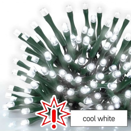 500 LED lempučių girlianda 2.5M, CW, FLASH, 31V (Prekė su defektu 9902884)