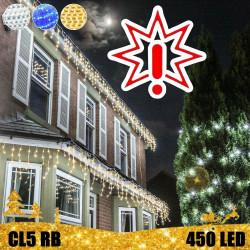450 LED lauko girlianda varvekliai STANDART PLIUS RB CL5 (Prekė su defektu 9902886)