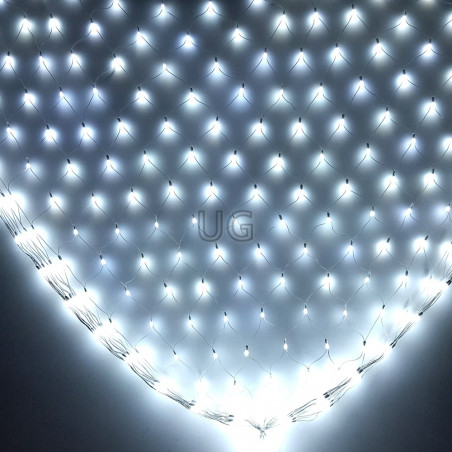 160 LED burbuliukų Girlianda Užuolaida - Tinklas 3 x 1 m. 