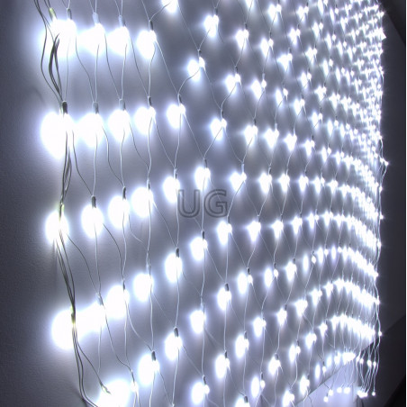 160 LED burbuliukų Girlianda Užuolaida - Tinklas 3 x 1 m. 