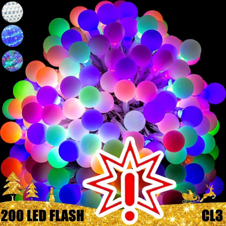 200 LED girlianda burbuliukai STANDART 2 CL3 FLASH 9902897