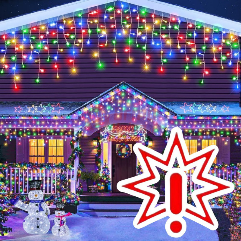 180 LED lauko girlianda varvekliai STANDART PLIUS RB CL5 MC (Prekė su defektu 9902898)