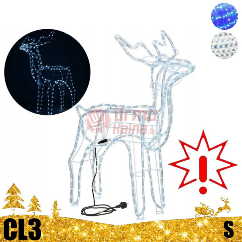 LED dekoracija 3D šviečiantis elnias S CL3 (Prekė su defektu 9902902)