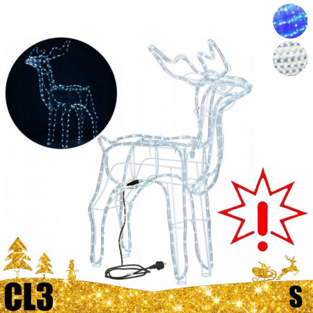 LED dekoracija 3D šviečiantis elnias S CL3 (Prekė su defektu 9902902)