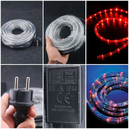 LED Girlianda vamzdelyje Rope 20 m CL3