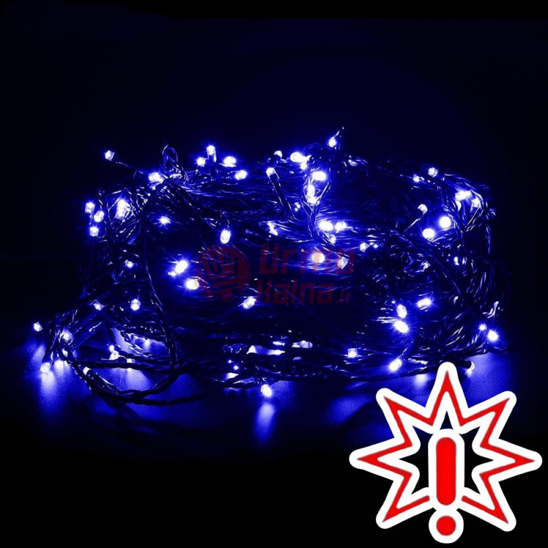 200 LED lempučių girlianda STANDART CL3, mėlynos spalvos (Prekė su defektu 9902904)
