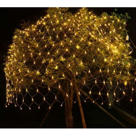 160 LED Girlianda Užuolaida - Tinklas, žalias laidas 2,6x2 m 31V